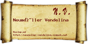 Neumüller Vendelina névjegykártya